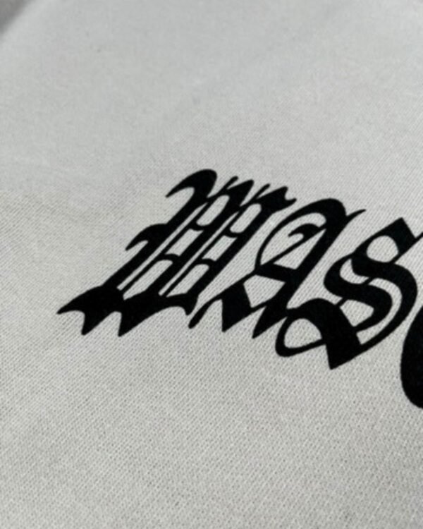 Felpa Wasted Paris WM Crewneck Kingdom Fog White dettaglio scritta