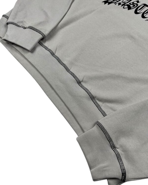 Felpa Wasted Paris WM Crewneck Kingdom Fog White dettaglio inferiore