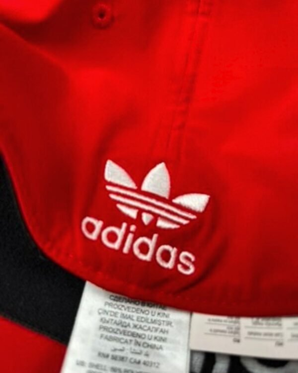 Cappello Visiera Curva Adidas Rosso logo retro