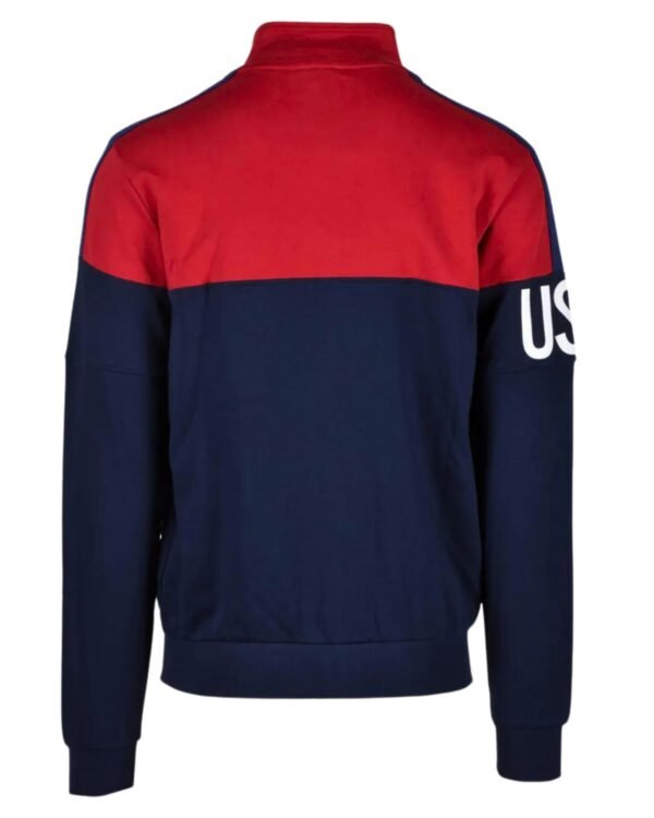 Felpa Blu Rossa e Bianca Full Zip U.S. Polo Assn. retro