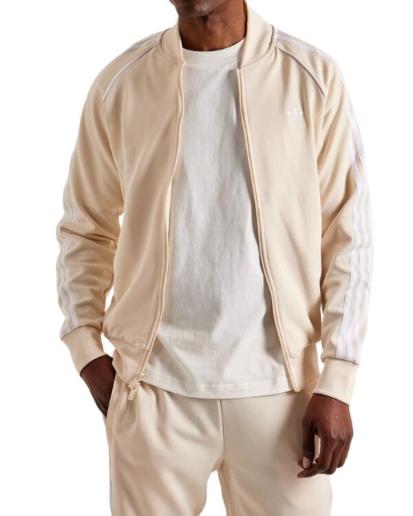 Felpa Bomber Crema Adidas