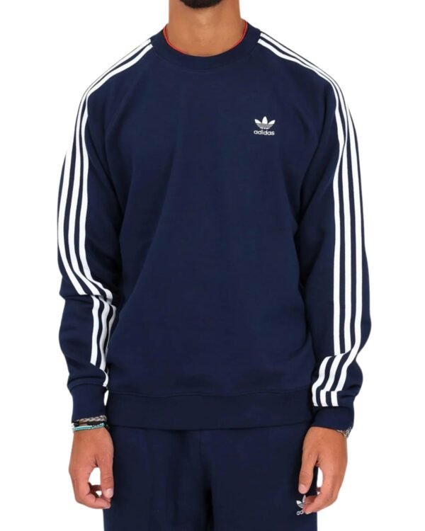 Felpa Girocollo Adidas Blu