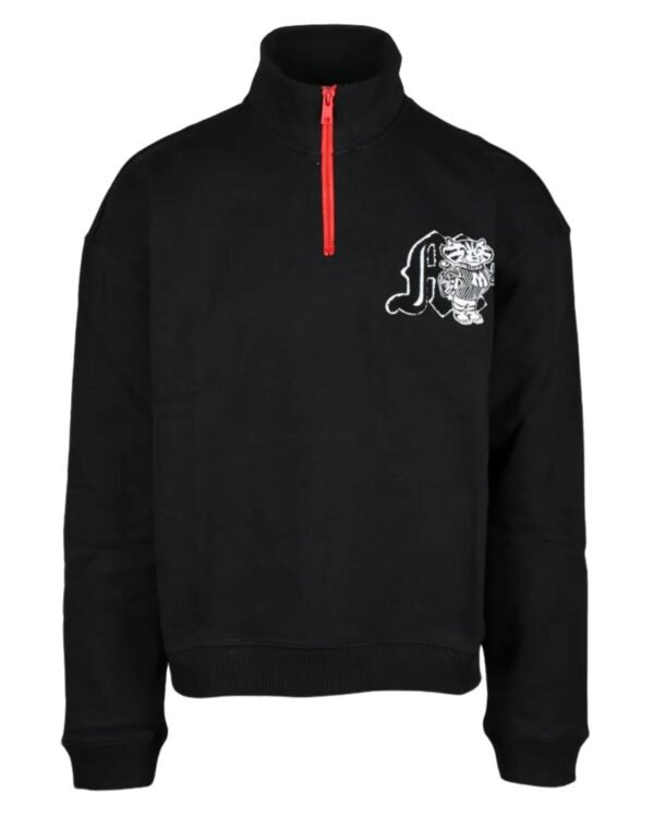 Felpa MSGM Nera con Zip