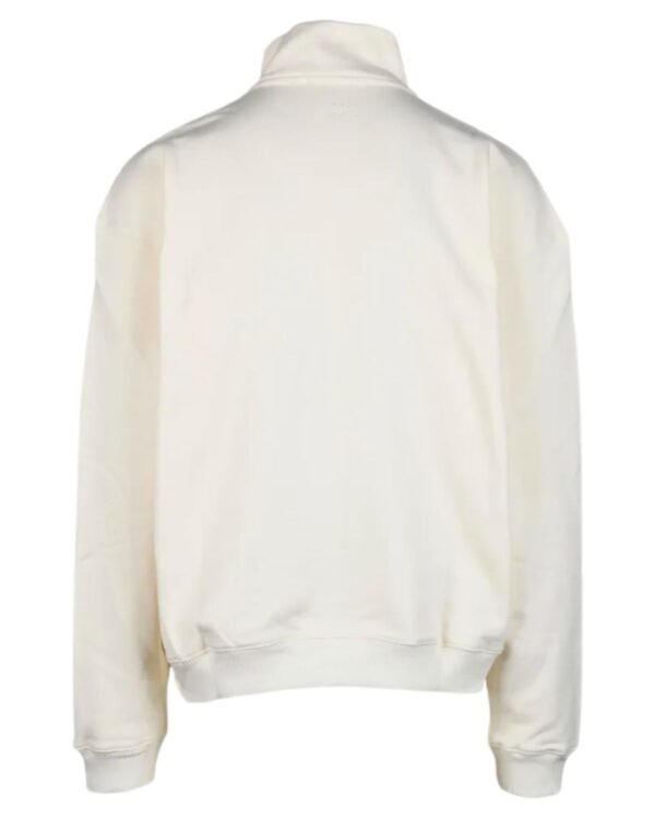Felpa MSGM Panna con Zip retro