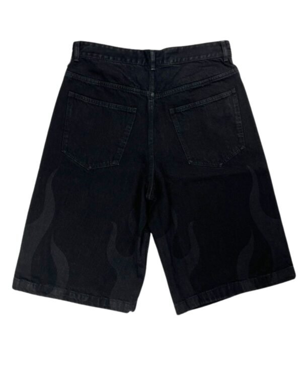 Jeans Corti Adidas Fiamme Neri retro