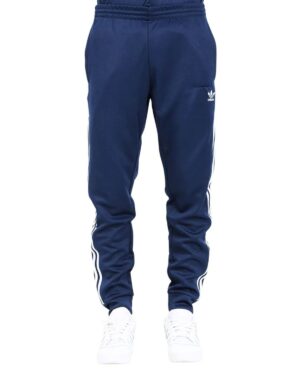 Pantaloni Tuta Strisce Blu Adidas Uomo