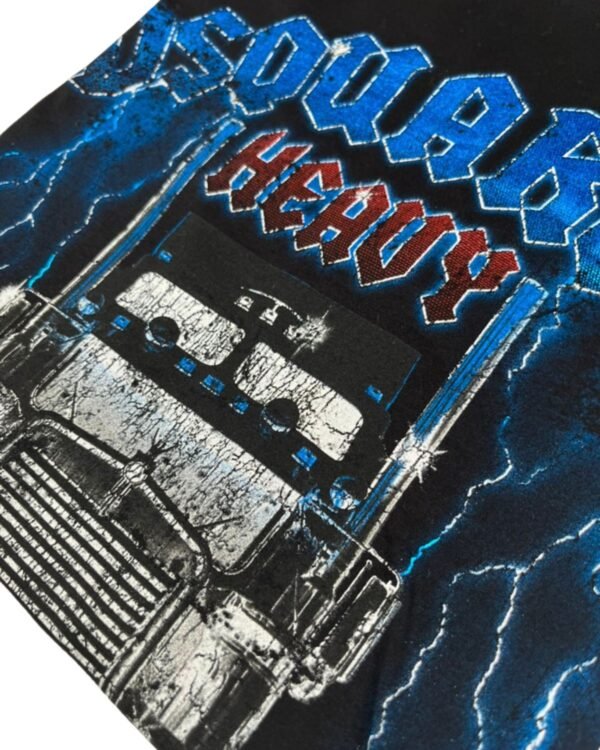 T-shirt Nera heavy trucking Dsquared2 logo