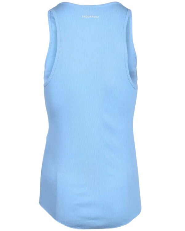 Canotta Dsquared2 Azzurra Retro
