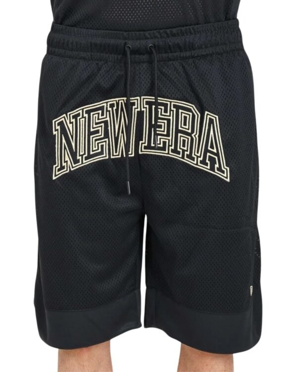 Pantaloncini New Era Neri Oro