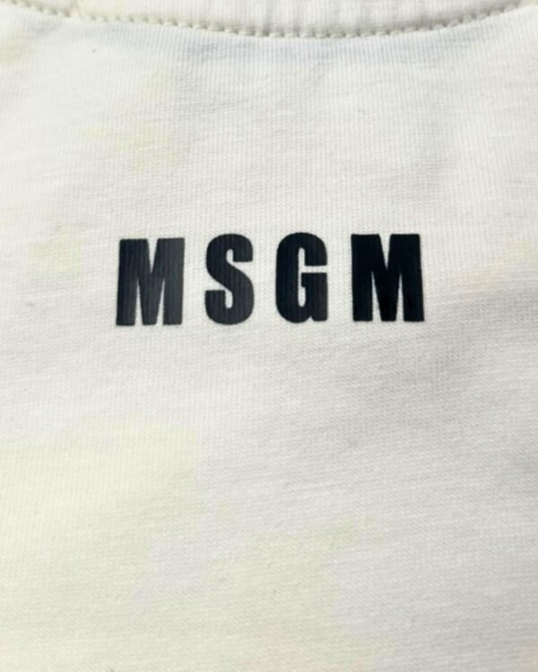 T-shirt MSGM Panna Dettaglio