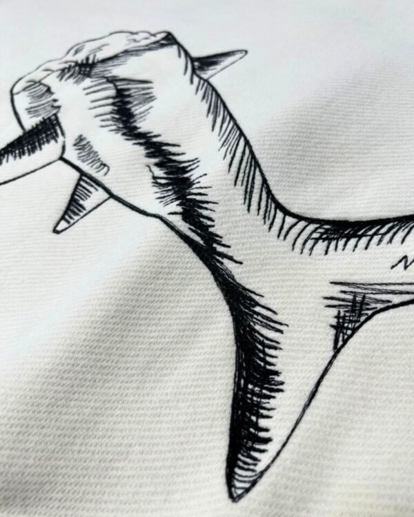 felpa palm angels squalo logo retro