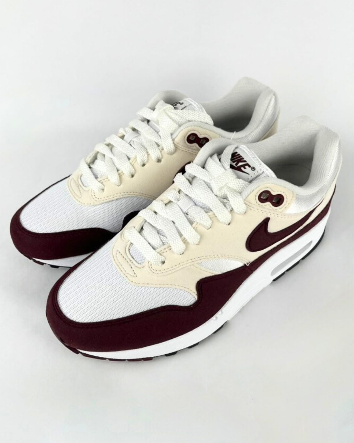 Nike Air Max 1 White Night Maroon Phantom Black