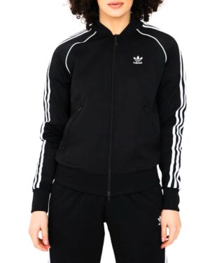 Felpa Adidas con Zip Nera